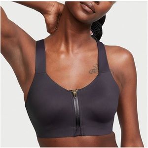 Victorias Secret- Green/blue tye dye- Knockout Front Zip Close Sports Bra